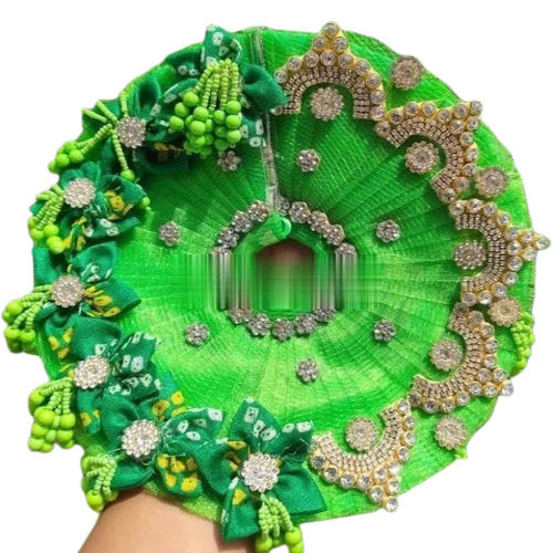 Laddu Gopal Dress - Woolen, Size 2, Green Color | Handmade, Lightweight, Durable, Washable, Indian Religious Style