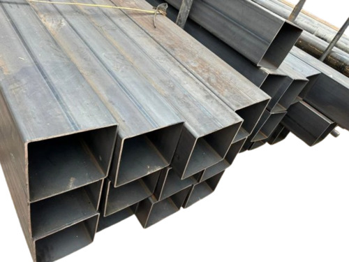 Ms Rectangular Pipe - Mild Steel, 4 Inches x 4 mm Thickness, 6 Meter Length | Durable, Fine Finished, Coated Surface, Manual Polish