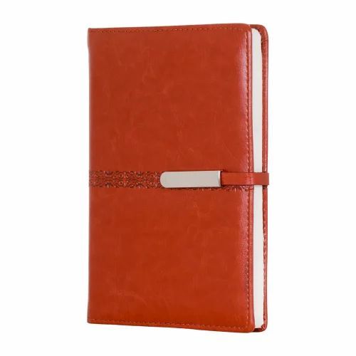 Personalized Magnetic Lock Leather Diary