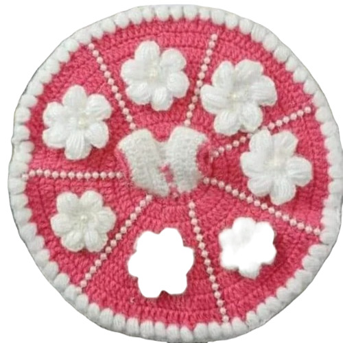Laddu Gopal Dress - Handmade Woolen, Size 0-2, Pink Color | Durable, Lightweight, Washable