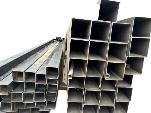 Rectangular Pipe - 4 Inch, 4 mm Thickness | Mild Steel, 6 Meter Length, Durable, Fine Finished, Coated with Manual Polish for Welding Applications