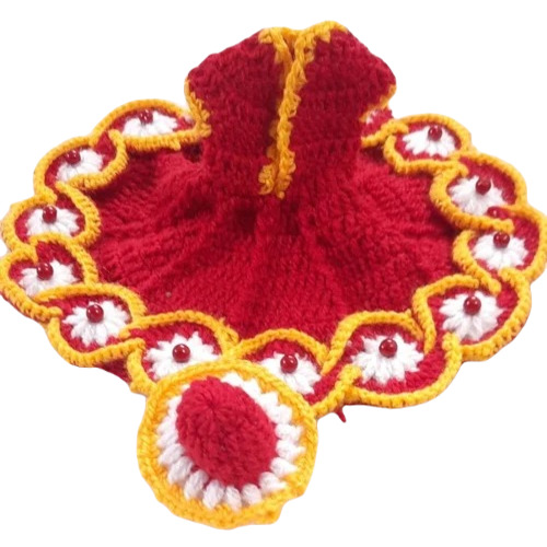 Red Laddu Gopal Dress