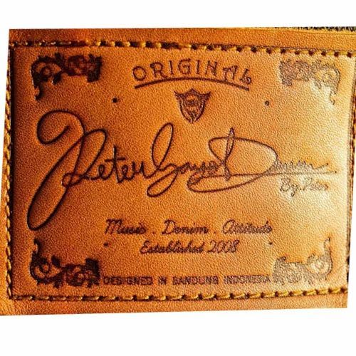 Synthetic Leather Label - Synthetic Leather Material, Garment Use, Brown Color | Ideal for Fashion Applications, Durable and Stylish