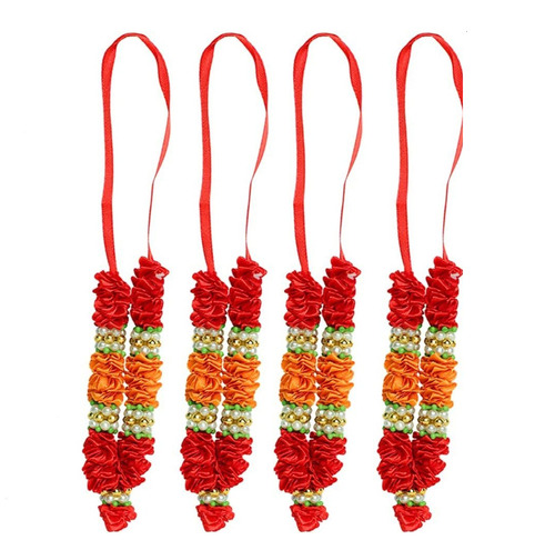 Artificial Flowers Garland - Color: Red And Orange