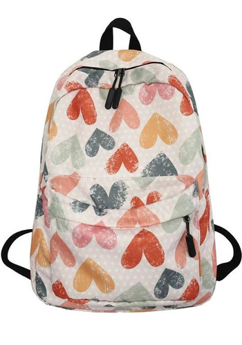 Colorful College Bags - 20L Capacity, Printed Design, Moisture Proof with Zipper Top Handle