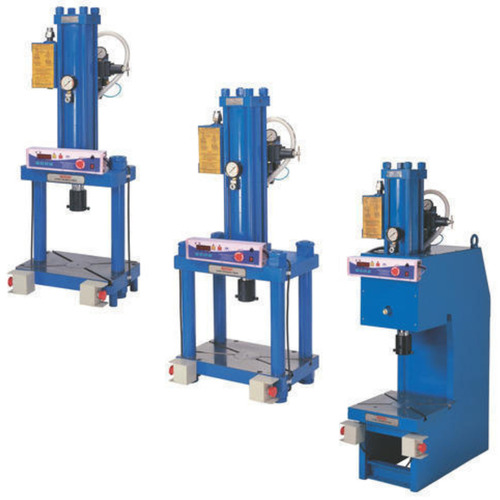 Hydropneumatic Press - Heavy-Duty Steel Customizable Sizes Blue | Advanced PLC Control Precision Automation 1 to 50 Tons Capacity Safe & Efficient