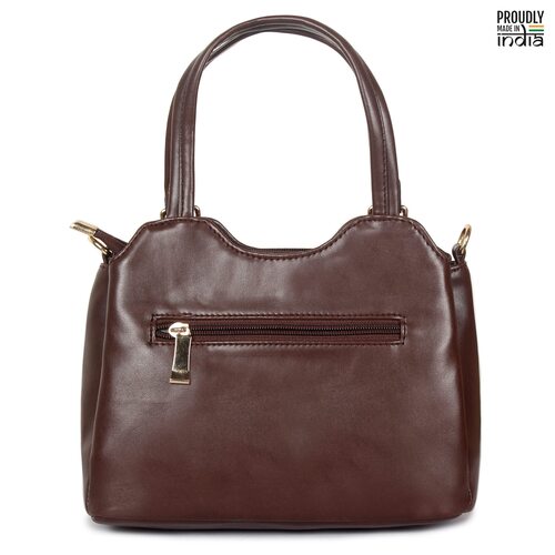 Ladies Bags - Genuine Leather, Standard Size, Brown Color | Multi-Compartment, Washable, Water & Moisture Resistant, Easy to Carry