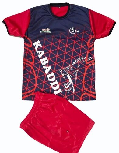 Printed Kabaddi Jersey - Polyester Material, Customized Size, Multi Color Design | Unisex Fit for Adults, Ideal for Active Sports Enthusiasts