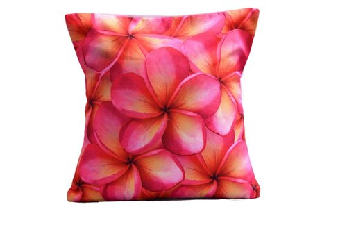 Printed Pillow Cover - Color: Red