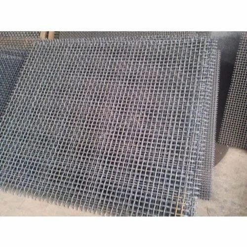 Spring Steel Wire Mesh - Steel, Standard Size, Silver Color | High Strength, Corrosion Resistant, Hot Rolled Weave with Square Holes