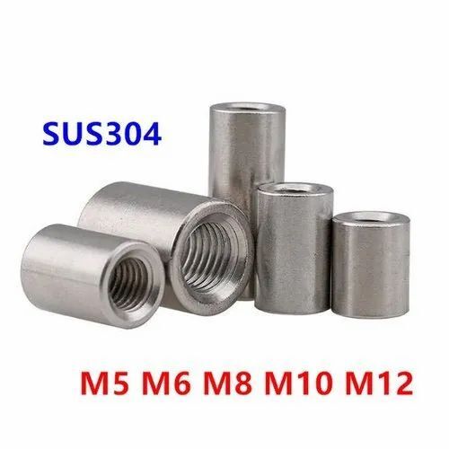 Stainless Steel Stud Nut - Color: Silver