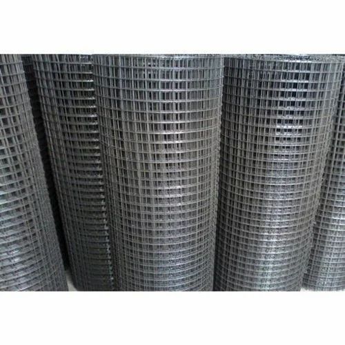 Steel Wire Mesh - High Strength, Standard Size, Silver Color | Hot Rolled Steel, Weave Wire Mesh Style, Polished Surface Treatment, Corrosion & Water Resistant