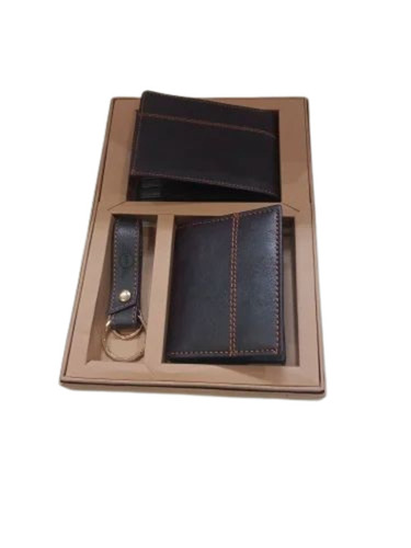 Gift Corporate Leather - Leather Material, Rectangular Shape, Black Color | New Good Quality Box Packaging