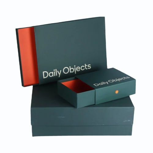 Gift Packaging Box - Paper Material, 14x8 Inch Size, Rectangular Shape, Green Color | Ideal for Versatile Packaging Solutions