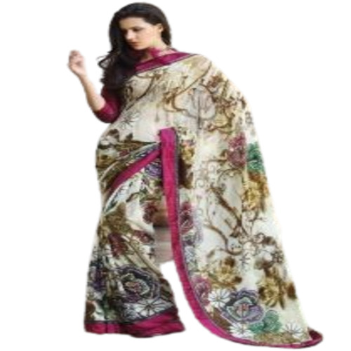 Gorgeous Digital Printed Saree - Digital Printed, Length: 6.5 Meter | Multicolor, Customized Size, For Female Party Wear