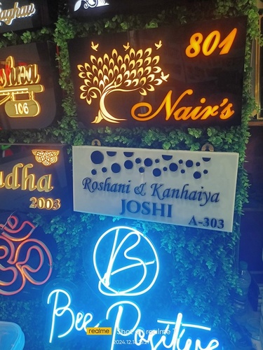 Led Name Plate - Color: Multiple