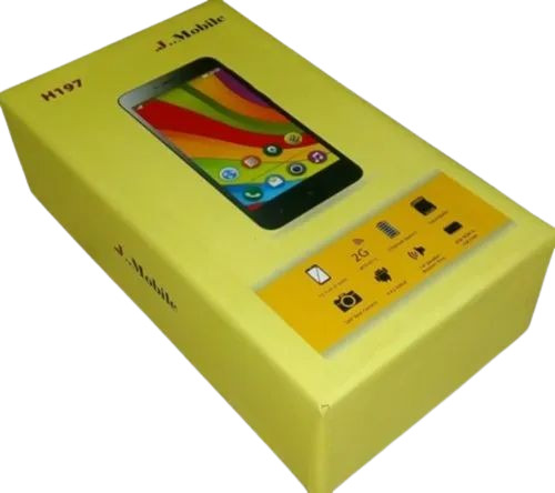 Mobile Phone Packaging Boxes - Virgin Kraft Paper 140/150 GSM, Rectangle Shape, Multi Color | Matte Finish, Embossing, Moisture Proof, Biodegradable