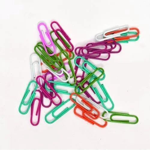 Office Paper Clips - Steel, 28 mm U Shape, Multicolor | Long Lasting, Rust Proof, Good Quality