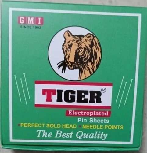 Metal Paper Pins Sheet - Electroplated Steel, Silver Color | Rust Proof, 50pc Box for Office, School, Textile Industry