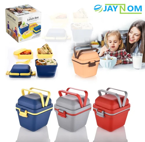 Plastic Lunch Box - Color: Nevy Blue