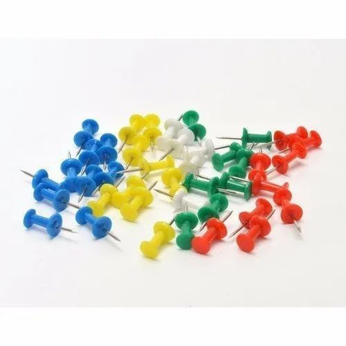 Plastic Push Pin - Steel & Plastic, 20 Mm Size | Long Lasting, Easy To Use For Official Tasks