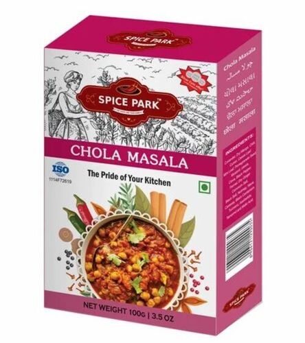 Printed Masala Packaging Box - Rectangular Multi Color Unbleached Kraft Paperboard Litho - Laminated Coating Food Grade Holds < 2 Kg