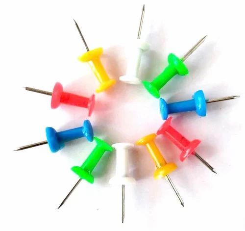 Tiger Notice Board Pin - Stainless Steel, Box of 40pcs | Long Lasting, Multicolor for Office and School Use