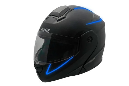 Full Face Helmet - Flip Up, XL Size, Matte Black Finish | Male Riding Helmet, Full Face Style, Suitable for All Motorcycle Sports