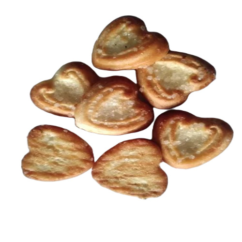 Heart Shape Biscuit - Soft Texture Sweet Flavor Food Grade Quality | Vacuum Pack Packaging Non-GMO Cookie Delight