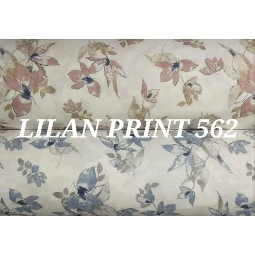 Linen Printed Mens Shirt Fabrics - Mix Cotton Material, Multi-Color Design | Washable, Shrink-Resistant, Suitable for Textile Industry