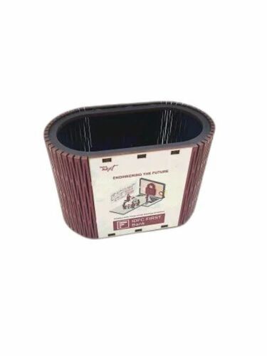 Promotional Wooden Polished Pen Stand - Wood Material, Brown Color | Stylish Design for Corporate Promotional Gifts