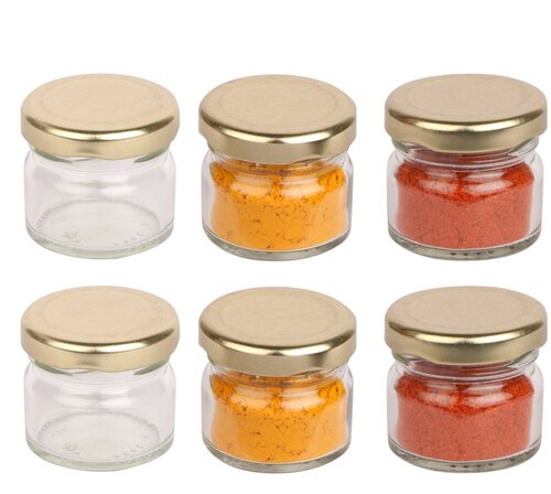 Round Glass Jar - Color: All