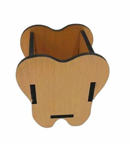 Wooden Pen Stands - Polished Brown Finish, Stylish Wood Material for Promotional Gifts