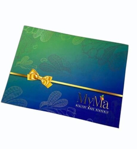 Printed Dry Fruits Packaging Cardboard Box - 1 Compartment Rectangular Design, Multi-color | Durable Cardboard, 2kg Capacity