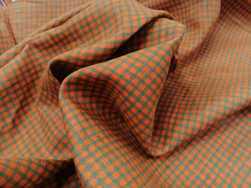 Checked Linen Shirting Fabric - 100% Linen, 140 GSM, Soft Texture | Washable, Shrink-Resistant, Various Colors