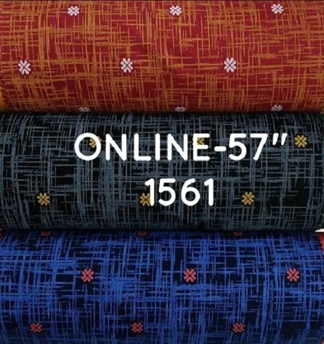 57 Inch Online Fancy Printed Cotton Shirting Fabric