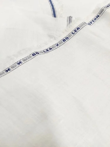 80 Lea Linen Shirting Fabric - 100% Linen, Plain Texture, Shrink-Resistant | Washable, Ideal for Shirt Material