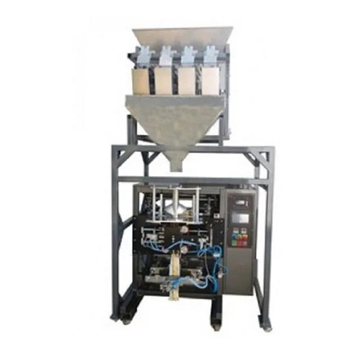 Automatic Four Head Pouch Packing Machine - Stainless Steel, 600 MM Maximum Pouch Size, 50-500 MM Pouch Capacity | Durable, Highly Efficient, Rust Proof, 25-30 PPM Speed, Electric Drive Type