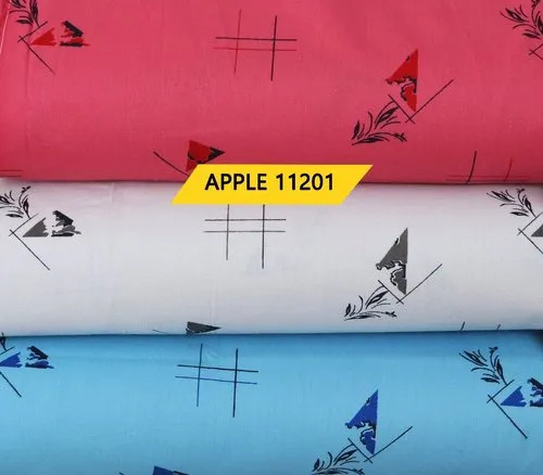 Cotton Printed Shirting Fabric - 100% Cotton, Multi-Color | Shrink-Resistant, Washable, Ideal for Textile Industry Usage
