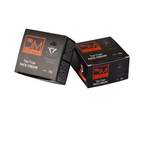 Face Cream Packaging Box - Paper 200 GSM Rectangle Shape Multi-Color | Stylish Black Design for Versatile Use and Enhanced Presentation