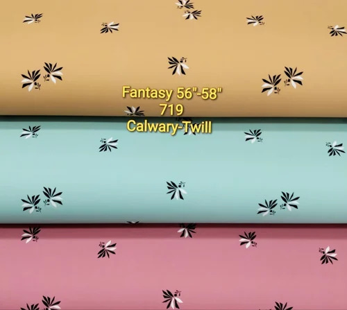 Fancy Printed Cotton Shirting Fabric - 100% Cotton, Multi-Color | Washable, Shrink Resistant, Fancy Printed Textile for Stylish Apparel