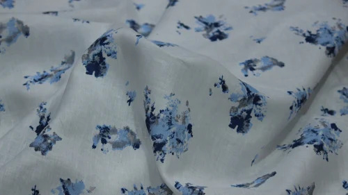 Garments Printed Linen Fabric - 100% Linen, Soft Texture, Various Colors | Washable, Shrink-Resistant, Ideal for Garments and Shirts