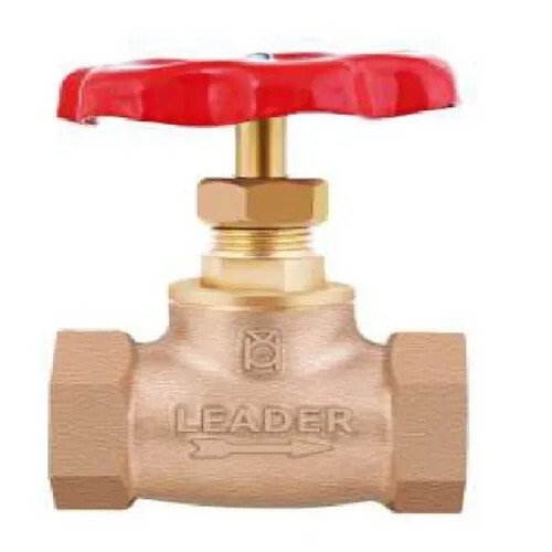 Gun Metal Globe Screwed Valve - Brass, 15mm Size Onwards, Golden Color | Ideal for Low Temperature Water Media