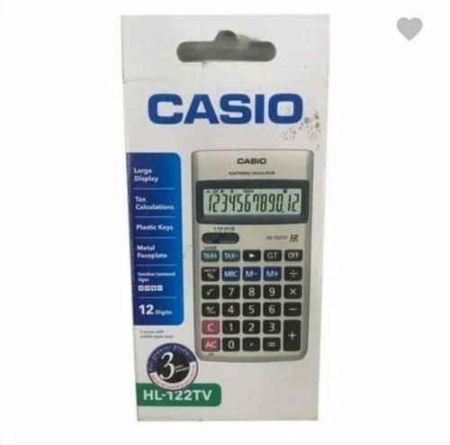 Hl122tv Casio Calculators - 12 Digit Scientific Calculator | Battery Powered, Convenient Box Packaging, Ideal for Calculation Tasks