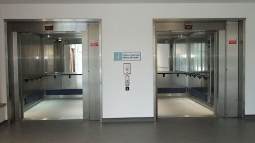 Hospital Elevator - Aluminum Alloy, 1000 kg Max Lifting Weight, 100 ft Frame Thickness | Low Noise, Prolonged Service Life, Anti-Stall Timer Protection, Tested Quality, Various Features Available