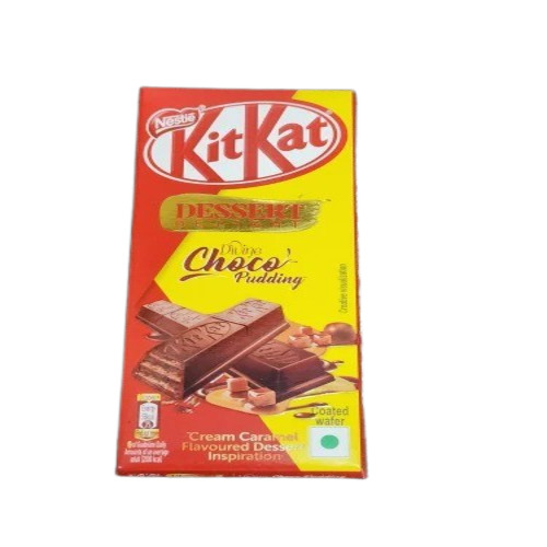 Kitkat Chocolate - Sweet Chocolate Bar, Brown Color | Solid Form, 128 Grams, Made with Sugar, Milk Solids, Cocoa Butter, Cocoa Solids, 6-Month Shelf Life