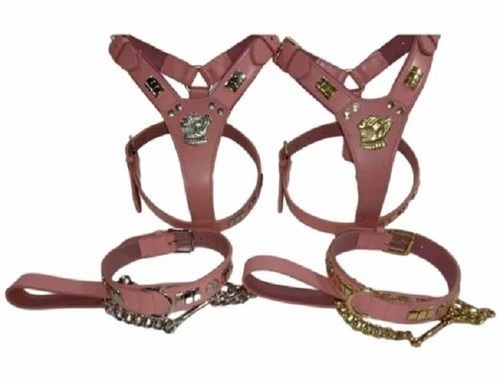 Leather Dog Harness Set