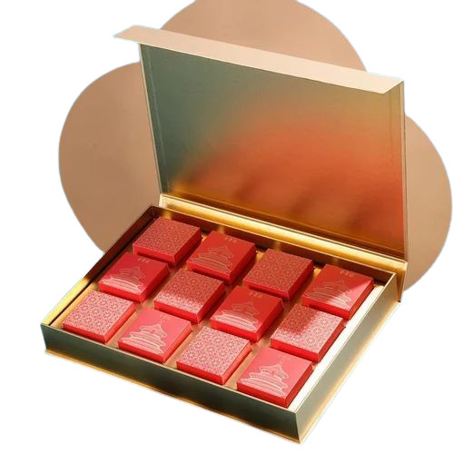 Mdf Packaging Box - MDF Material Square Shape Golden Color Magnetic Closure 1-5 Kg Capacity 80 gm Weight | Ideal for Secure Packaging Solutions