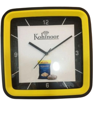 Mini Promotional Table Clock - Plastic, Rectangular Shape | Battery Powered, Box Packaging, Good Condition, Ideal for Promotion or Gifting