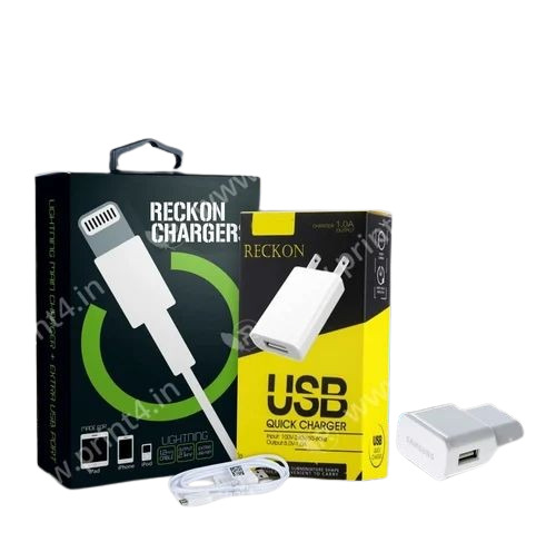 Mobile Charger Packaging Box - Paper Material, Multicolor Design | Eco-Friendly, Durable, Versatile for Various Charging Needs